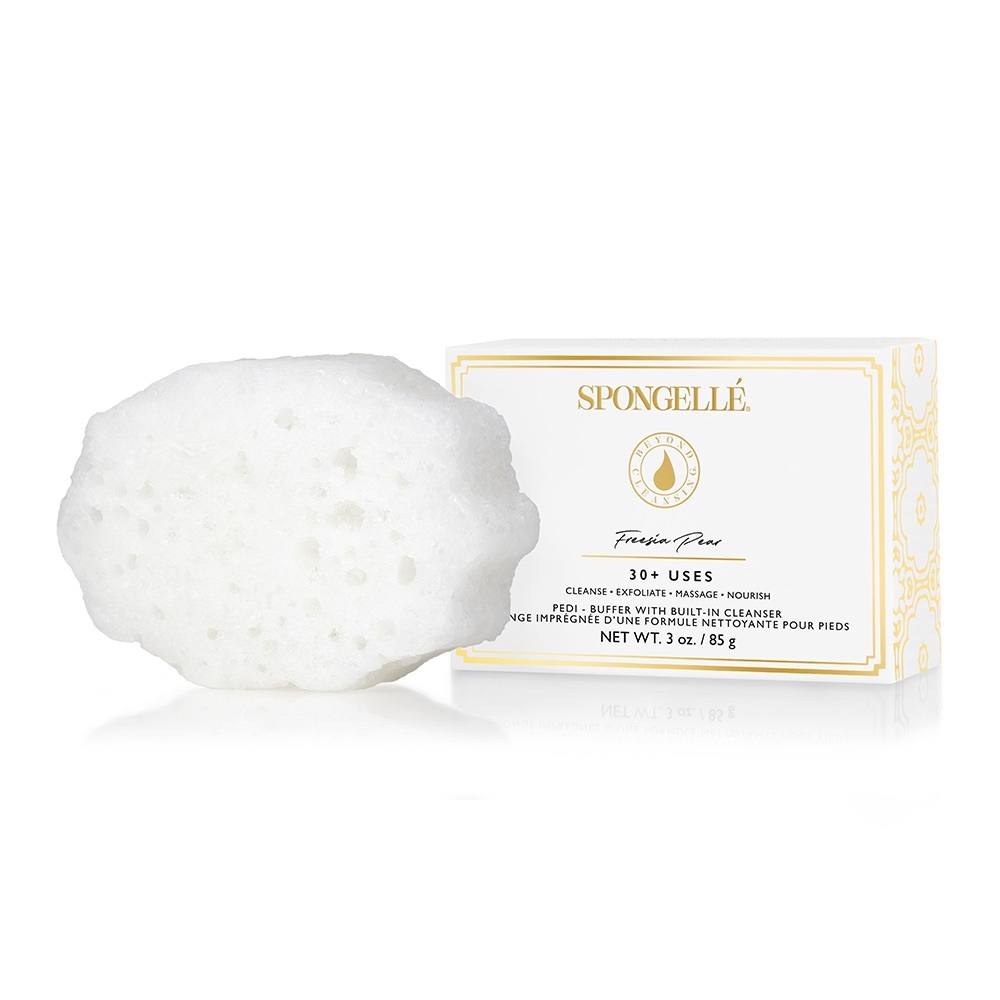 Spongelle Freesia Pear 30+ Uses White Exfoliating Body Buffer